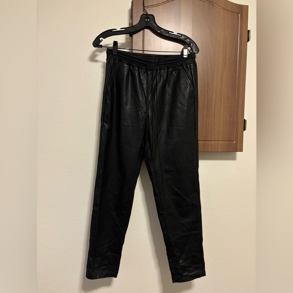 Lulus - Faux Leather Black Pants
